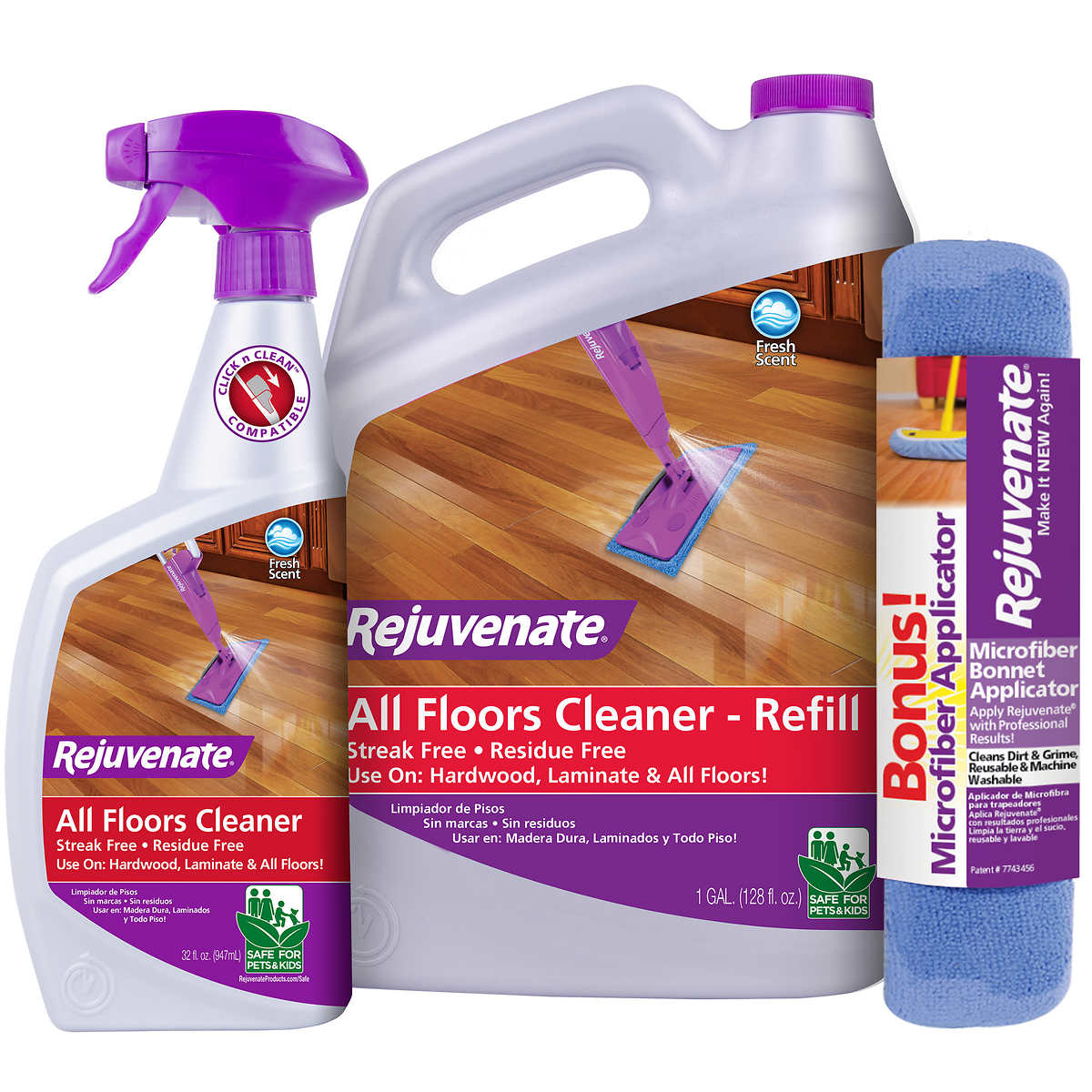 Rejuvenate Floor Cleaner 32 Fl Oz 128 Fl Oz Plus Bonus Applicator