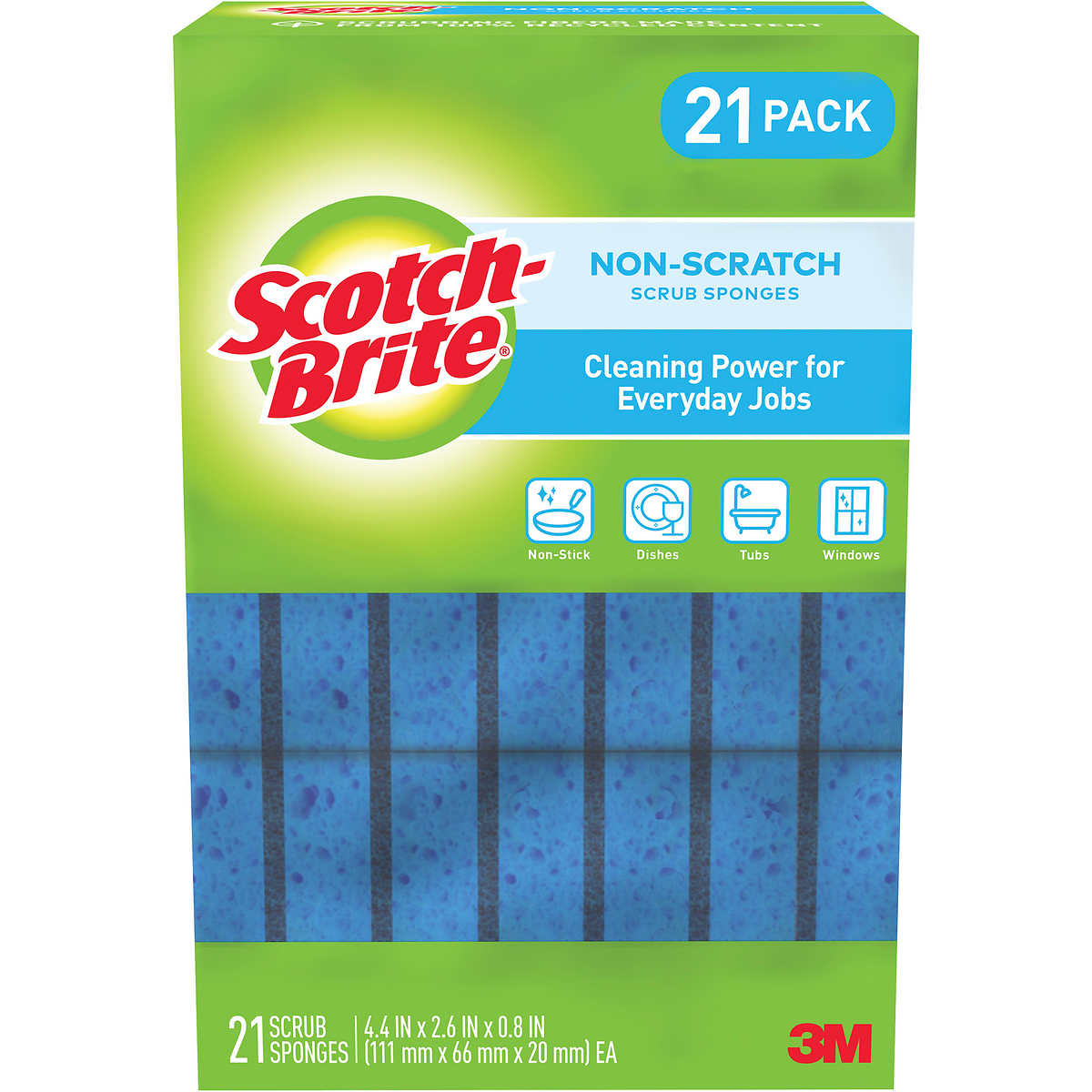 Scotch-Brite Scrub Sponges Individually wrapped 21 Count 