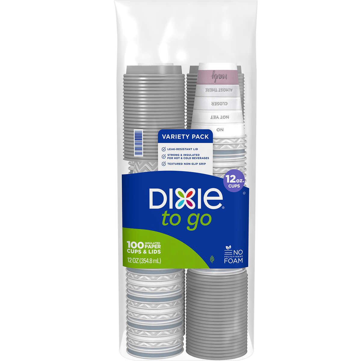 12 oz Dixie To Go Paper Hot Cups 66 Count 