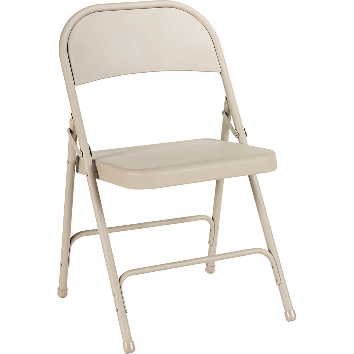 Light Gray New Alera FC96G Steel Folding Chair w/ Two-Brace Support Padded Seat 