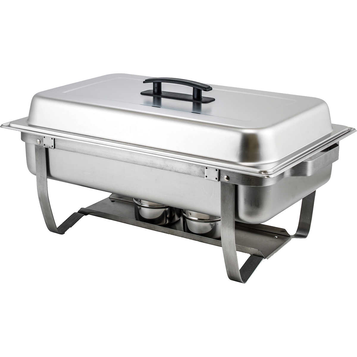 Set of 3 Winco 708 Round Crown Chafer 6-Quart Chafing Dish for Catering 
