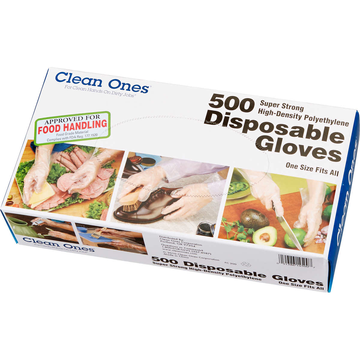 Disposable Food Preparation Poly Gloves 2000 Count 