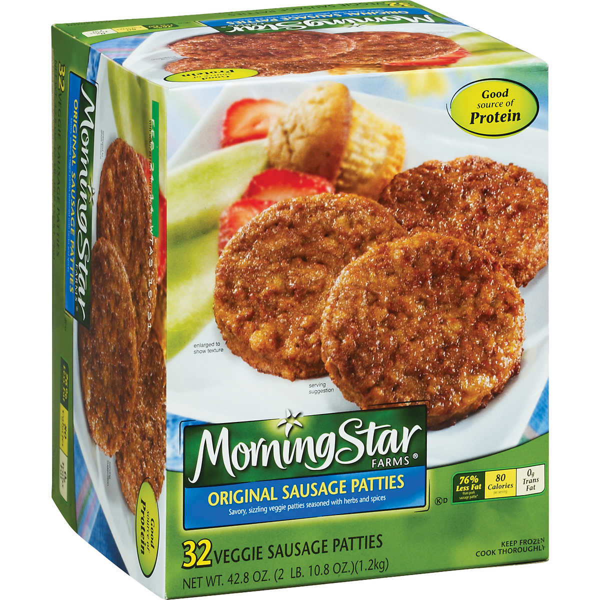 Morningstar Veggie Breakfast Sausage Patties 32 Ct